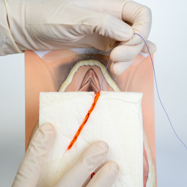 Mediolateral episiotomy repair trainer - with 2 variations. 